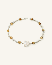 Citrine & Baroque Pearl Necklace, product view