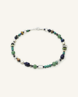 Mixed Gemstone & Pearl Necklace, product view