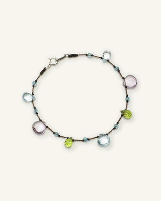 Multicolor Quartz, Topaz, Ametrine & Peridot Bracelet, product view
