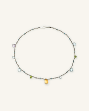 Multicolor Quartz, Topaz, Ametrine & Peridot Necklace, product view