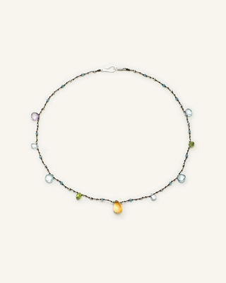 Multicolor Quartz, Topaz, Ametrine & Peridot Necklace, product view