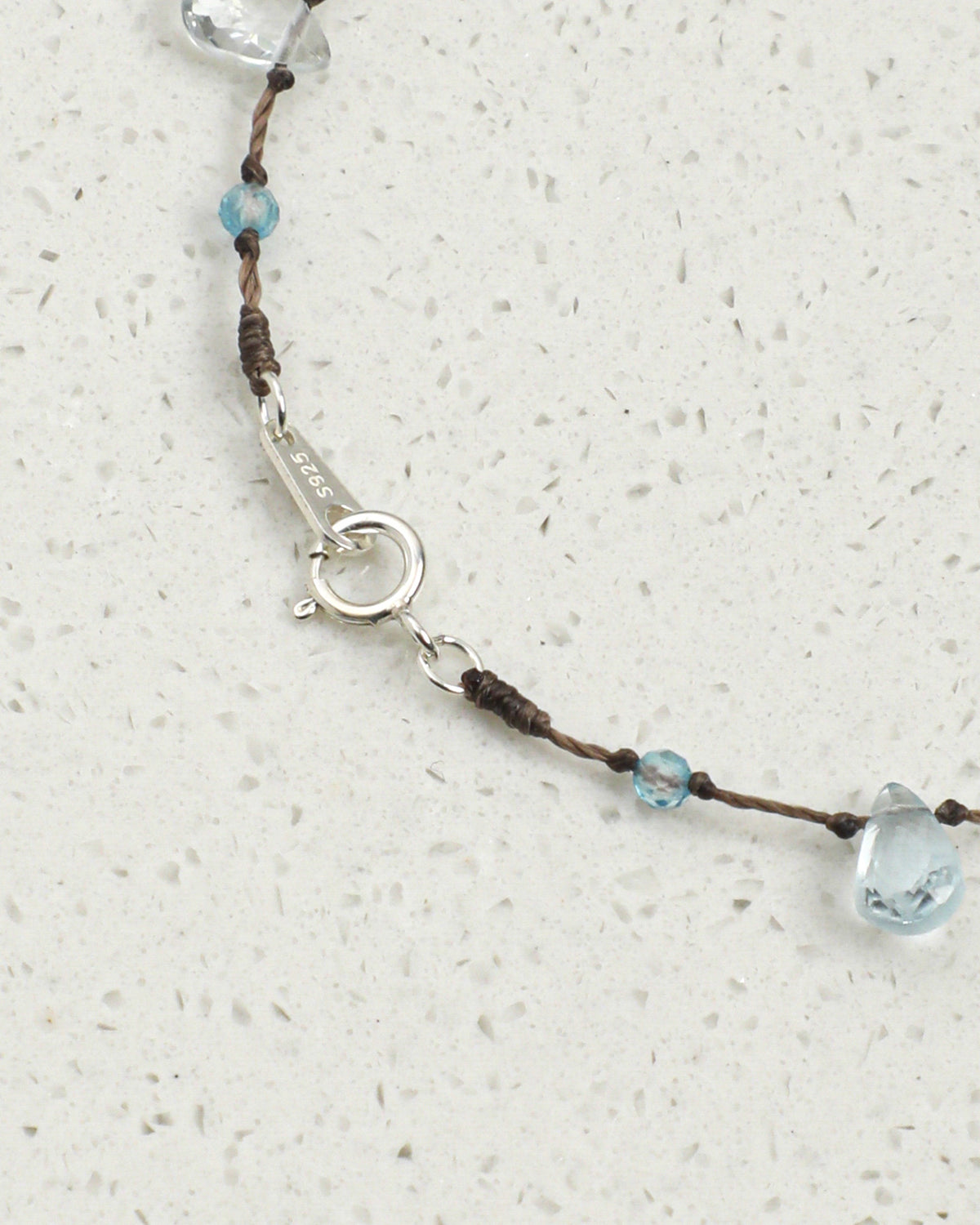 Multicolor Quartz, Topaz, Ametrine & Peridot Bracelet, close-up detail 1