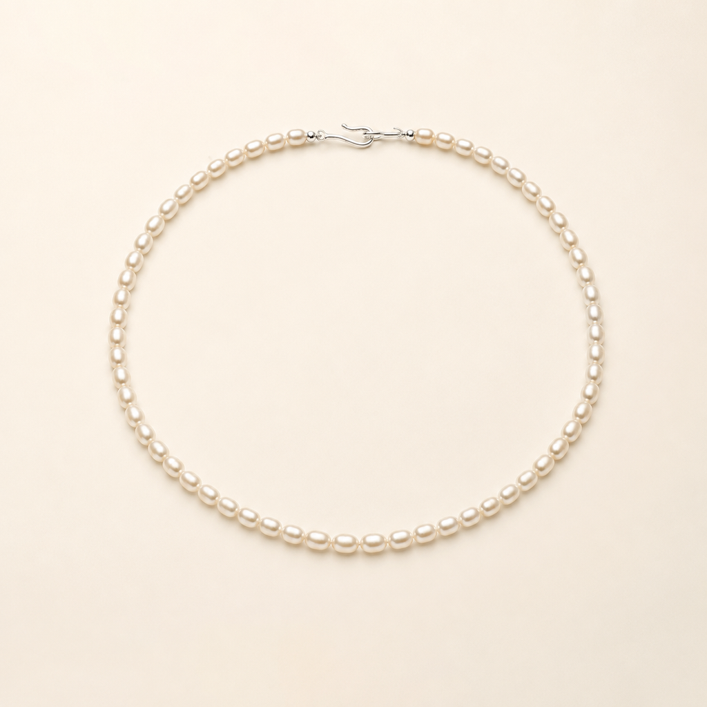 Freshwater Rice Pearl Necklace