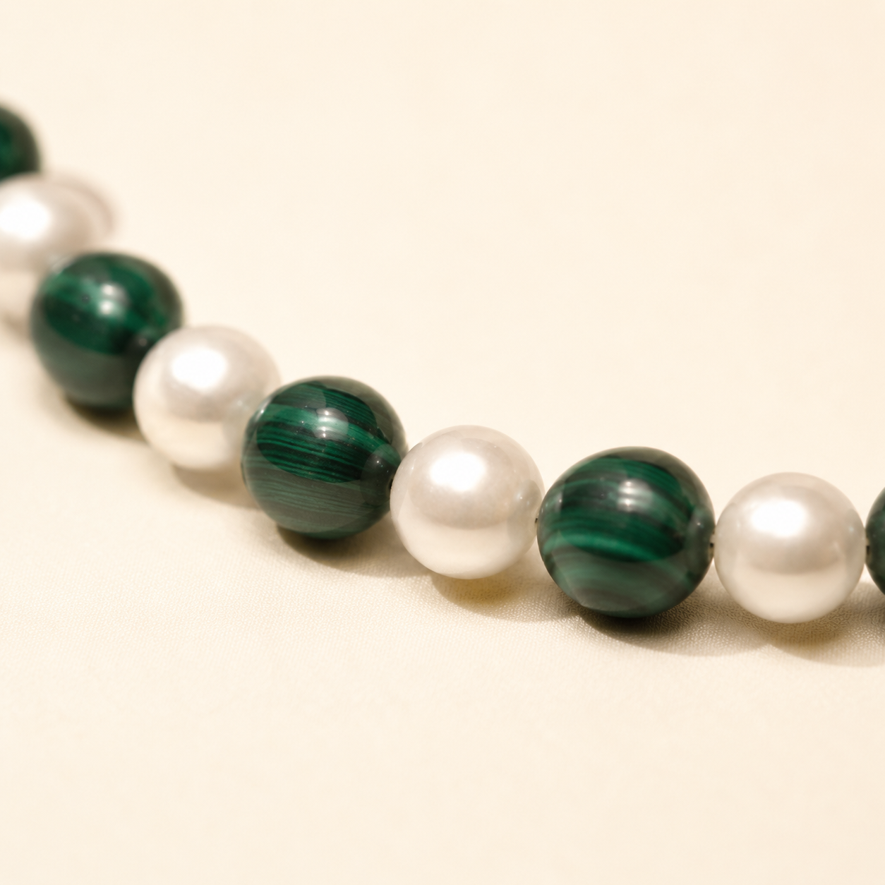 Malachite Pearl Bracelet