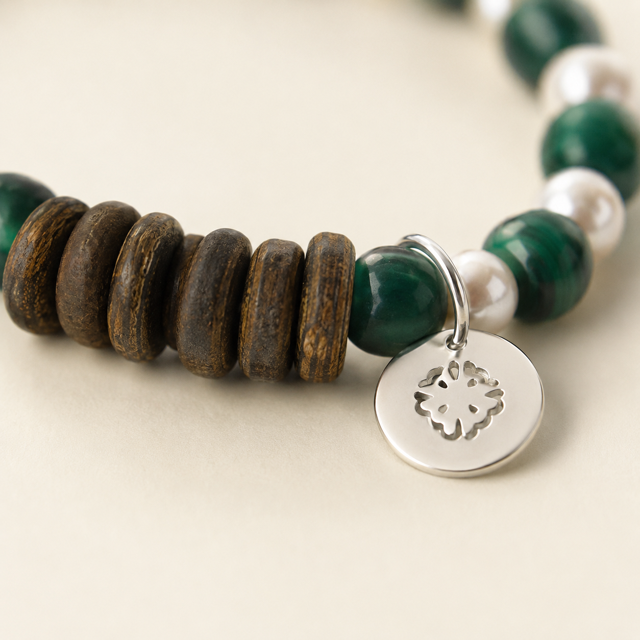 Malachite Pearl Bracelet