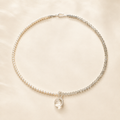 Moonlit Pearl Stone Necklace