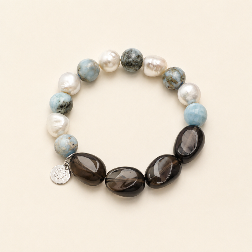 Ocean Stone Pearl Bracelet