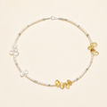 Prehnite Citrine Pearl Bracelet